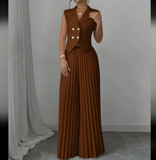 CityMuse Sleeveless Suit Set β Haute Edition 25