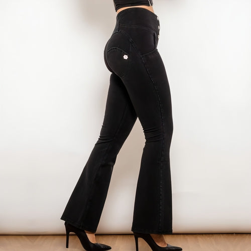 DenimDare™ High Waist Jeans Women NOIR