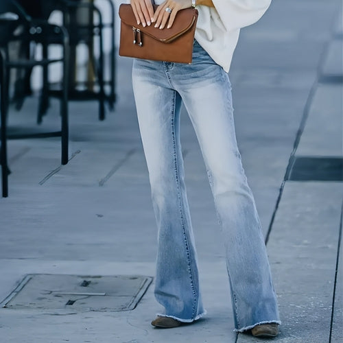 DenimDare™ Jeans Slightly Flared High Waist Slim Fit